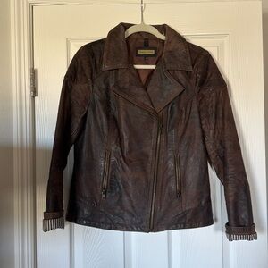 Women’s Genuine Leather Biker Jacket